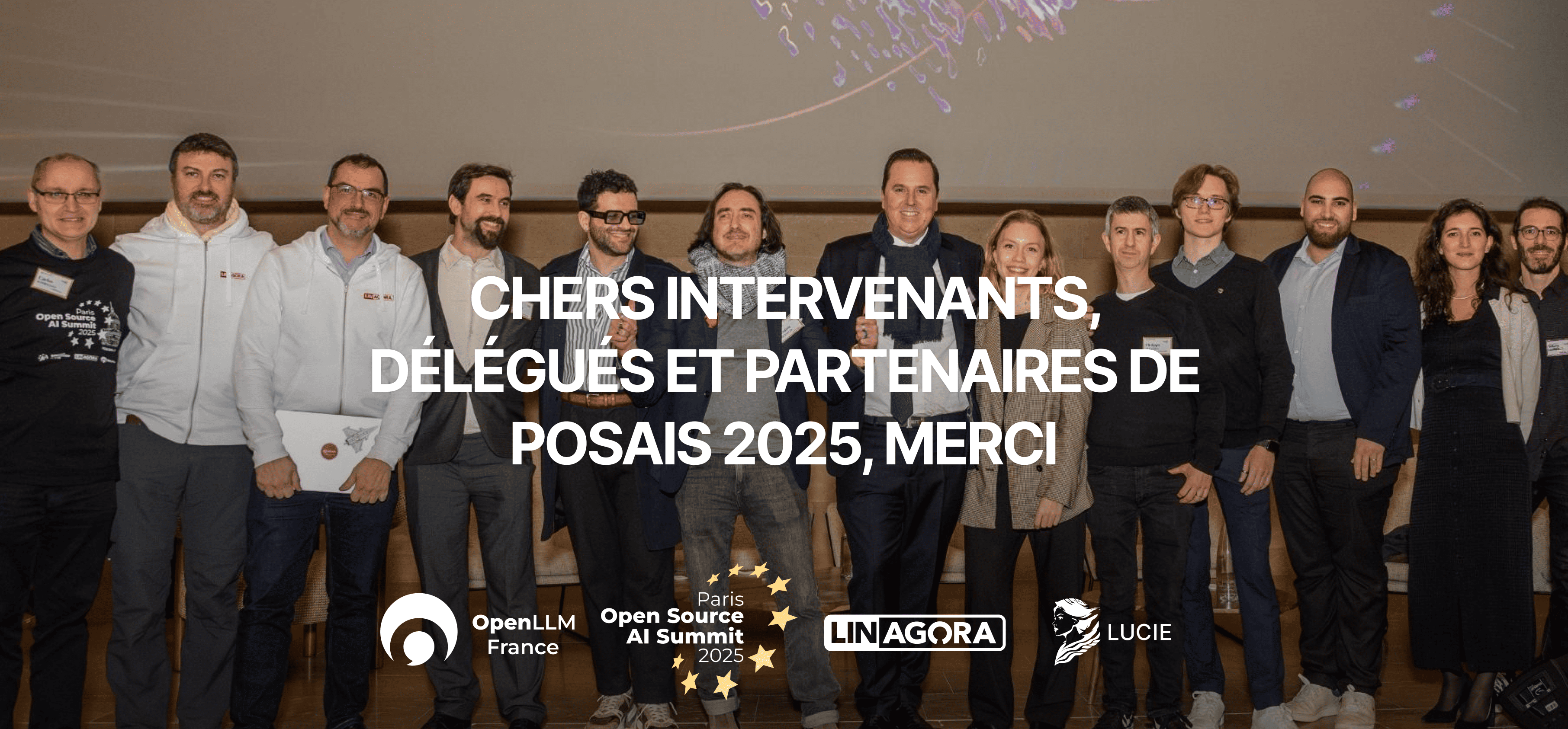 Chers intervenants, délégués et partenaires de POSAIS 2025, MERCI