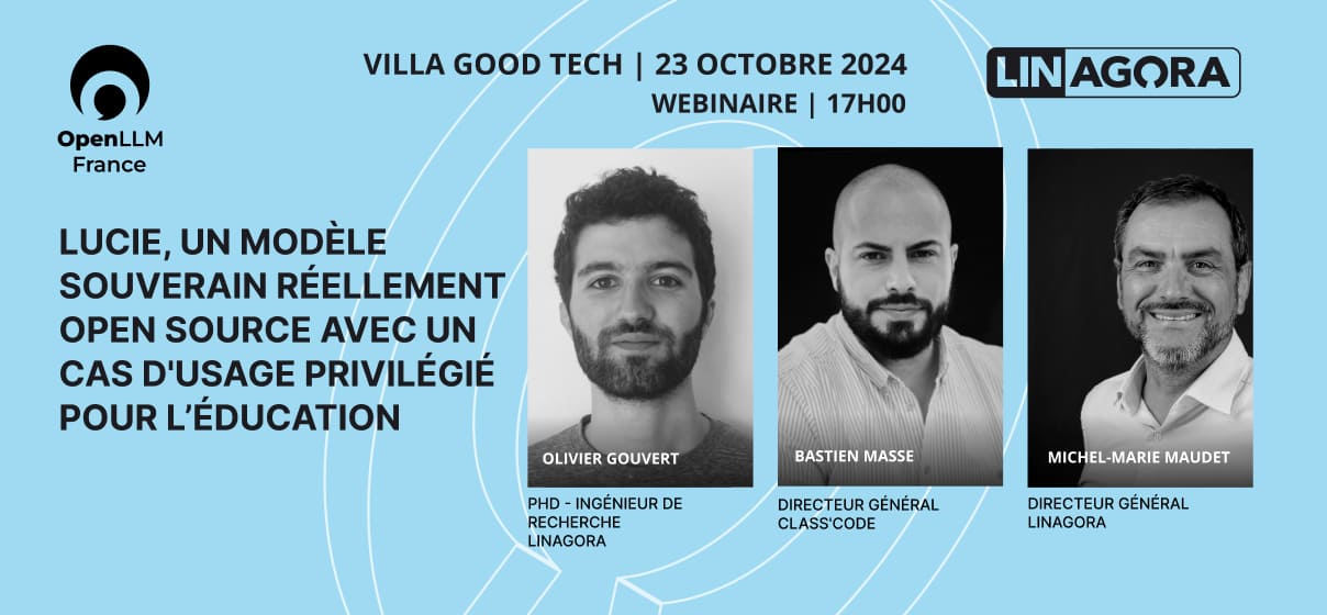 ALERTE WEBINAIRE - OpenLLM France et LUCIE